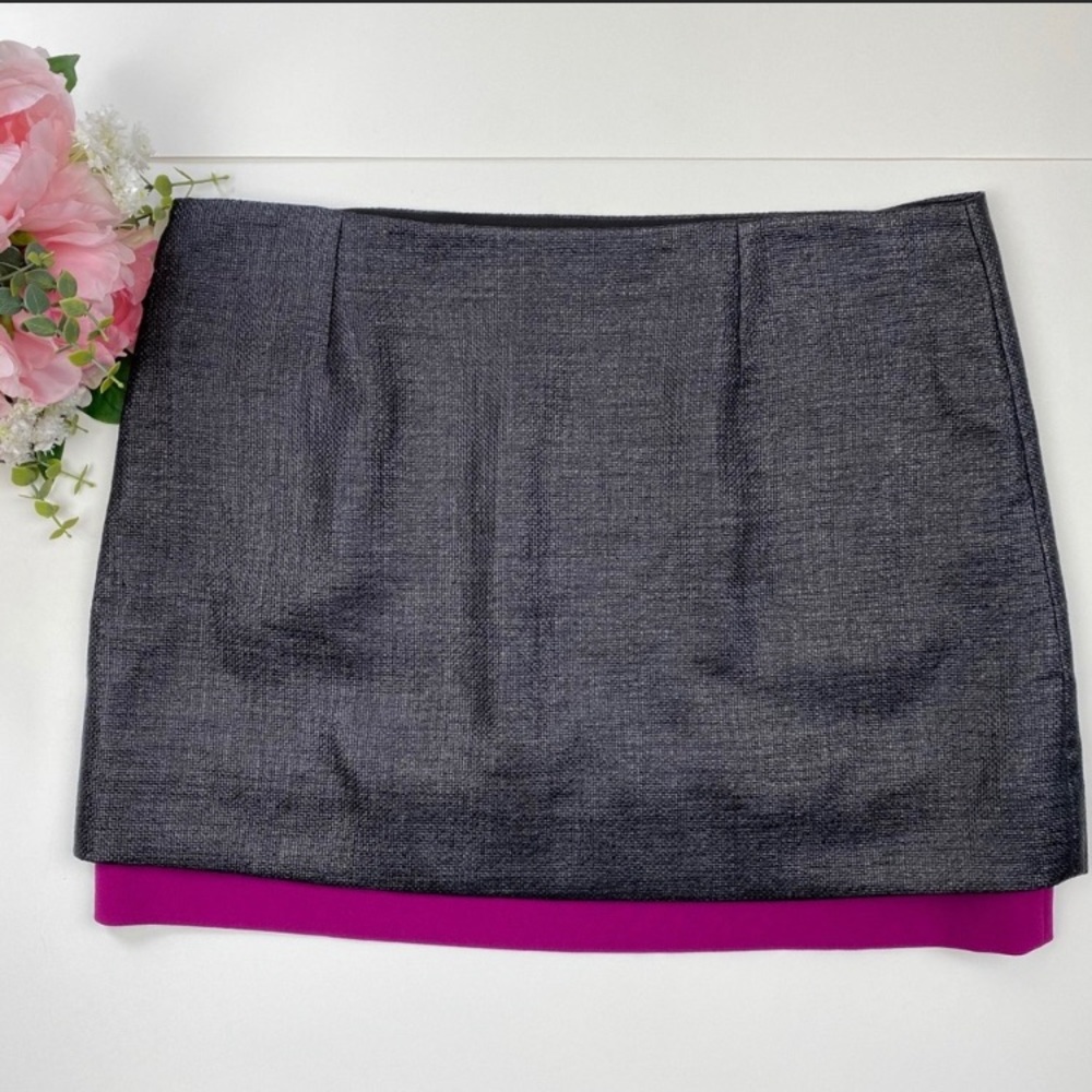 Diane von Furstenberg Elley Mini Skirt Black Pink - Picture 7 of 7